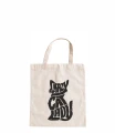 torba bawełniana z krótkimi uszami, z nadrukiem - crazy cat lady 01.jpg