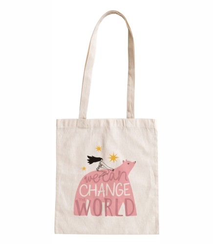 torba bawełniana z długimi uszami, z nadrukiem - we can change the world.jpg