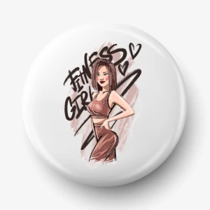 Button fitness girl