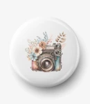Button camera flowers