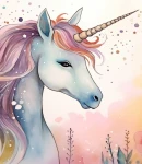 Próbka tapety cute adorable unicorn