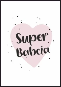 Plakat super babcia