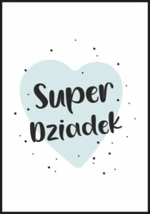 Plakat super dziadek