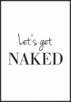 Plakat Let's get naked