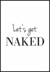 Plakat Let's get naked