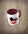 Kubek cat in a cup - kot w filiżance bordowy