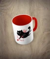 Kubek cupid cat - kot amor czerwony
