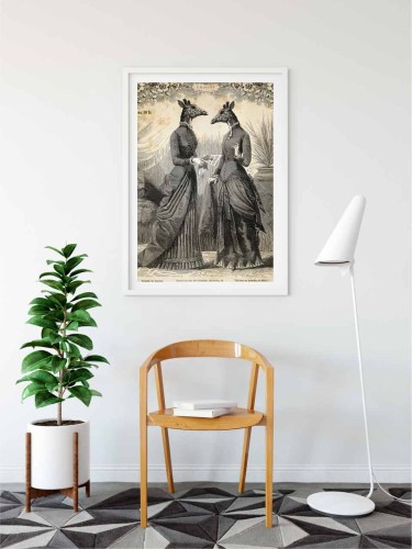 Plakat żyrafy - wizualizacja