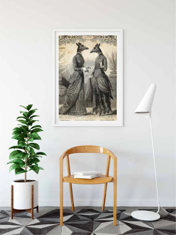 Plakat żyrafy - wizualizacja