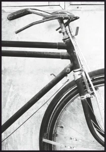 Plakat zabytkowy rower