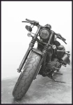 Plakat stary motocykl