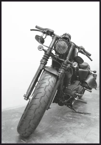 Plakat stary motocykl