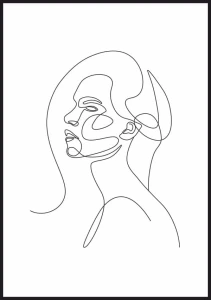 Plakat portret kobiety