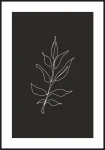 Plakat zarys gałązki