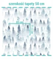 Wymiar świerków na tapecie.
