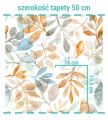 Wymiary wzorów na tapecie w malowane listki