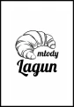 Plakat młody lagun z białym marginesem dookoła.