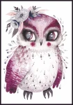 Plakat Boho sowa
