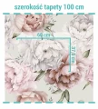 Wielkość wzoru na tapecie piwonie.
