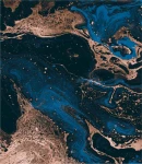 Próbka fototapety blue and bronze paints