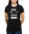 Czarna koszulka bateria mamy