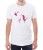 Biały T-shirt dla niego z całującymi się ptaszkami