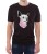 Czarny T-shirt męski chihuahua z tatuażem