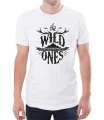 Biały T-shirt męski dla wielbiciela wolności