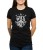 Czarny T-shirt damski dzicy i wolni