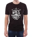 Czarny T-shirt męski The wild ones