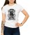 Biały T-shirt dla niej z gangami Nowego Jorku