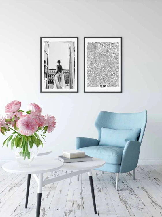 Plakat lady in window - wizualizacja