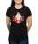 Czarny T-shirt dla kobiety z czaszką UFO