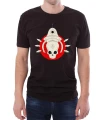 Czarny T-shirt dla mężczyzny  z kosmiczną czaszką