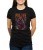 Czarny T-shirt damski z mopsem