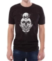 Czarny T-shirt z czaszką