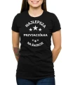Czarny T-shirt dla przyjaciółki - najlepsza przyjaciółka na świecie