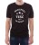 Czarny T-shirt dla ojca żony. Koszulka z białym nadrukiem na upominek z okazji imienin, urodzin, na gwiazdkę.