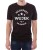 Czarny T-shirt z białym nadrukiem dla stryjka.  Czarna koszulka z napisem na prezent dla wujka.