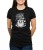 Czarny T-shirt damski noc jest nasza