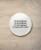 Button śr. 58 mm - engineer mens - biały