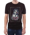 Czarny T-shirt męski z ponadczasową pięknością