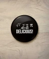 Button śr. 58 mm - I ate some pie - czarny