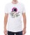 Biały T-shirt męski z kosmiczną ośmiornicą