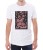 Biały męski T-shirt z walkami robotów