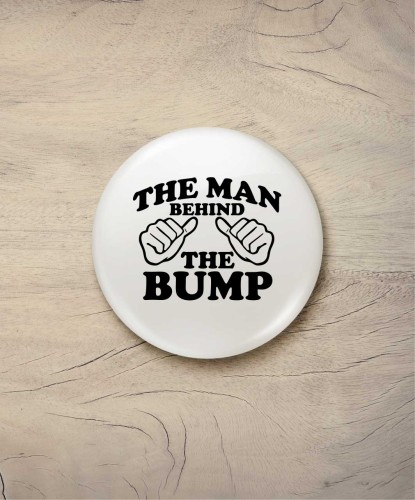 Button bump - śr. 58 mm, biały
