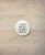 Button I want to - śr. 38 mm, biały