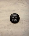Button I want to - śr. 38 mm, czarny