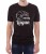 Czarny T-shirt dla niego z małym croissantem lagunem