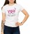 Damski biały T-shirt dla niej z nadrukiem you are my univrese - jesteś moim wszechświatem
